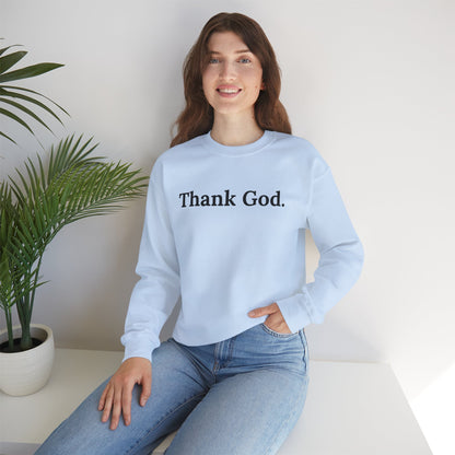 Monarch Unisex Cozy Sweatshirt - Thank God